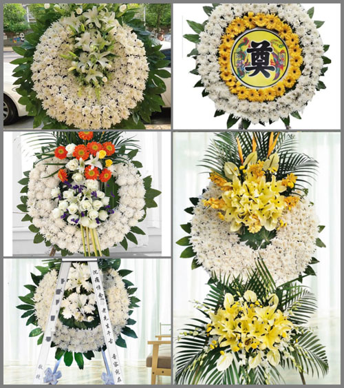 浙江省宁波海曙区望春街道花圈速递